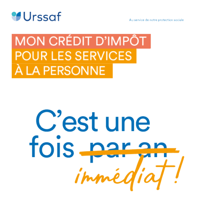 Avance immédiate du crédit d'impôt, un service URSSAF